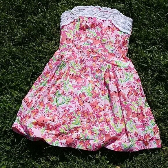 Lilly Pulitzer Ferra Call Me Kitty sleevel… - Picture 1 of 8